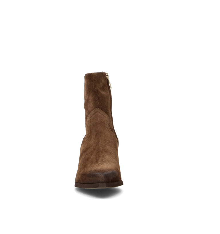 PHIL MELVIS Tronchetto donna marrone in suede