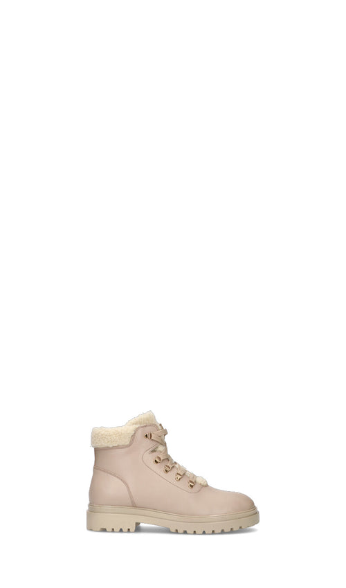 GRUNLAND Polacchino bimba beige in pelle