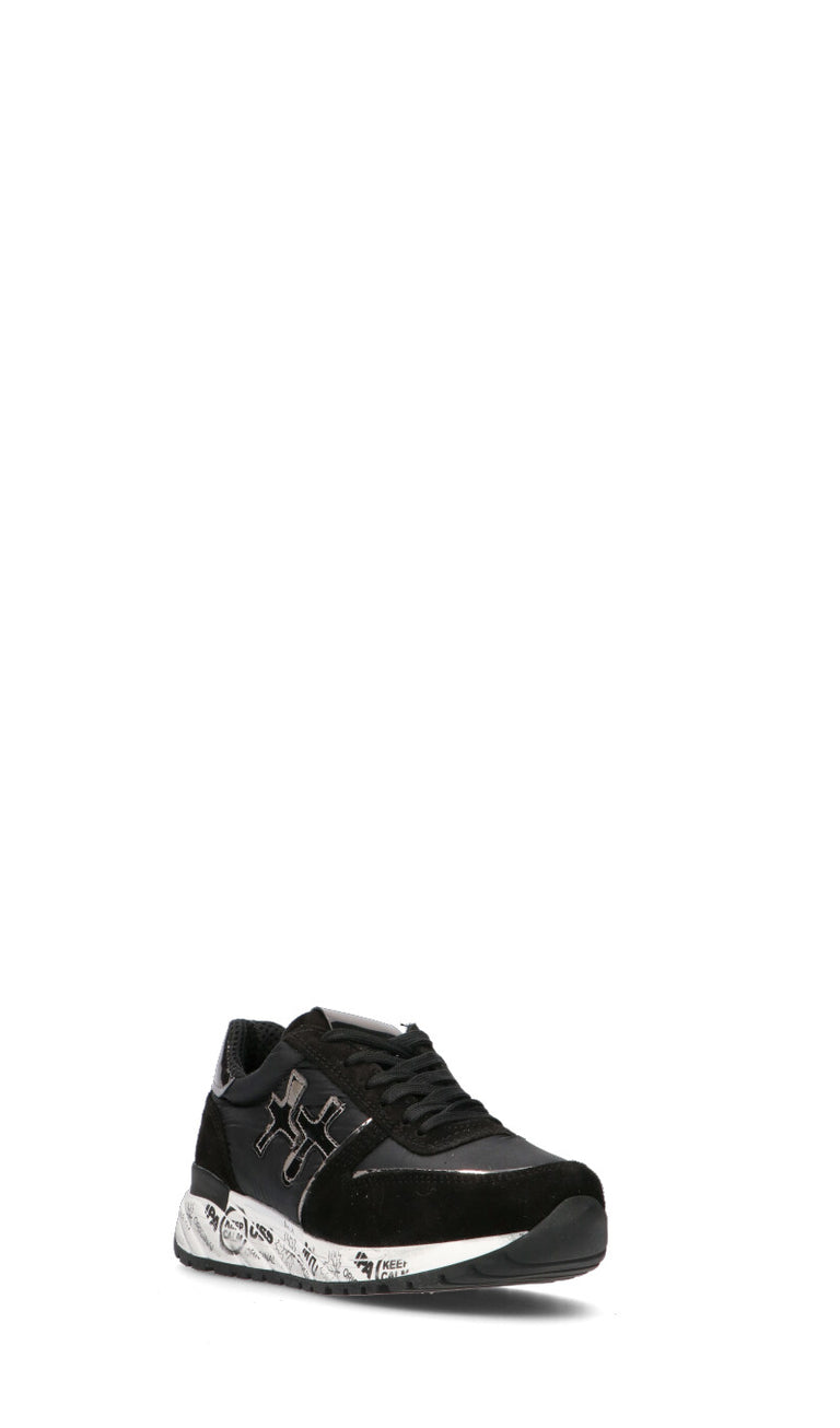 OTTANT8,6 Sneaker donna nera/azzurra in pelle