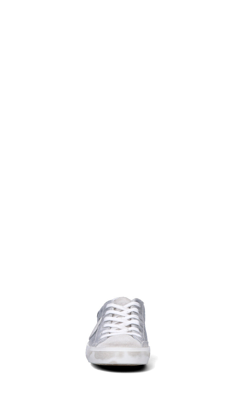 PHILIPPE MODEL Sneaker donna argento in pelle