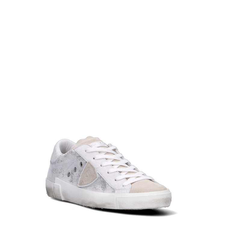 PHILIPPE MODEL Sneaker donna argento in pelle