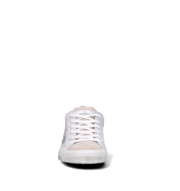 PHILIPPE MODEL Sneaker donna argento in pelle