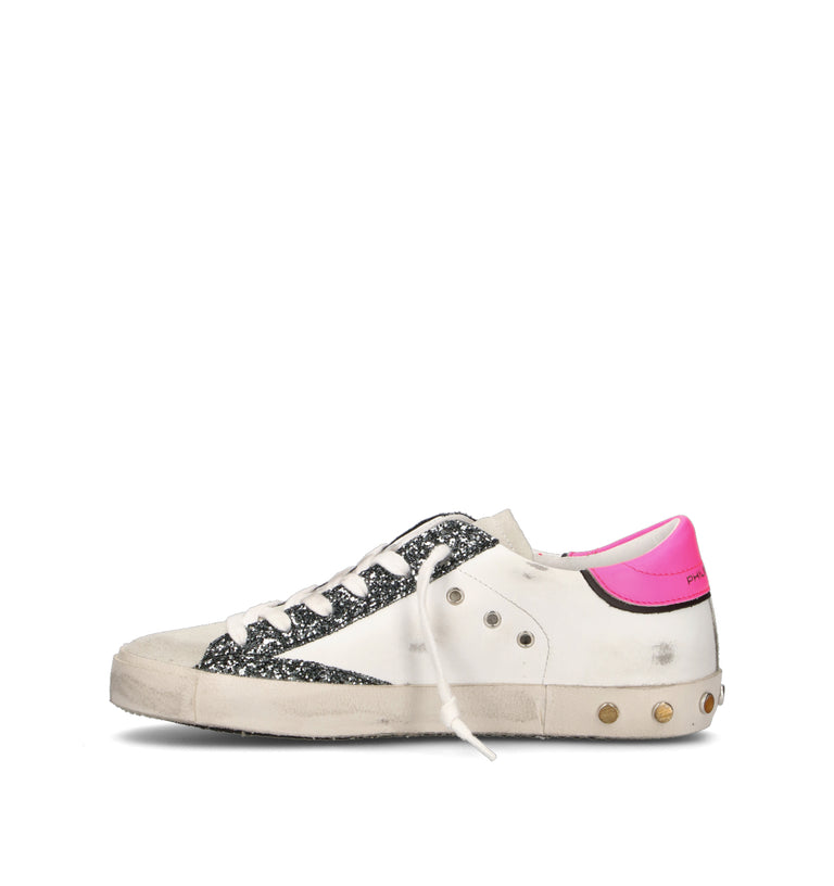 PHILIPPE MODEL Sneaker donna bianca/rosa