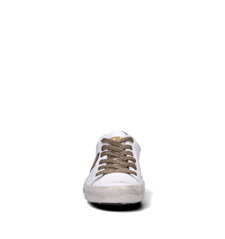 PHILIPPE MODEL Sneaker donna bianca in pelle