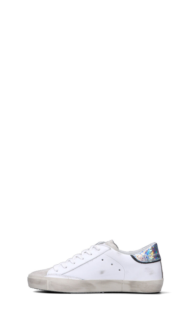PHILIPPE MODEL Sneaker donna bianca/argento in pelle