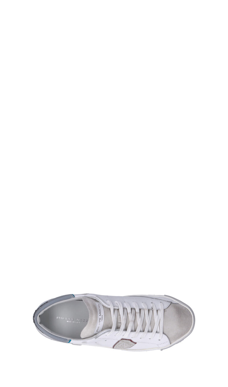 PHILIPPE MODEL Sneaker uomo bianca/grigia in pelle