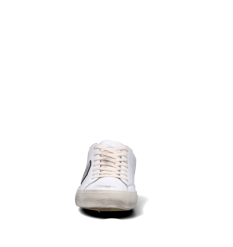 PHILIPPE MODEL Sneaker uomo bianca in pelle
