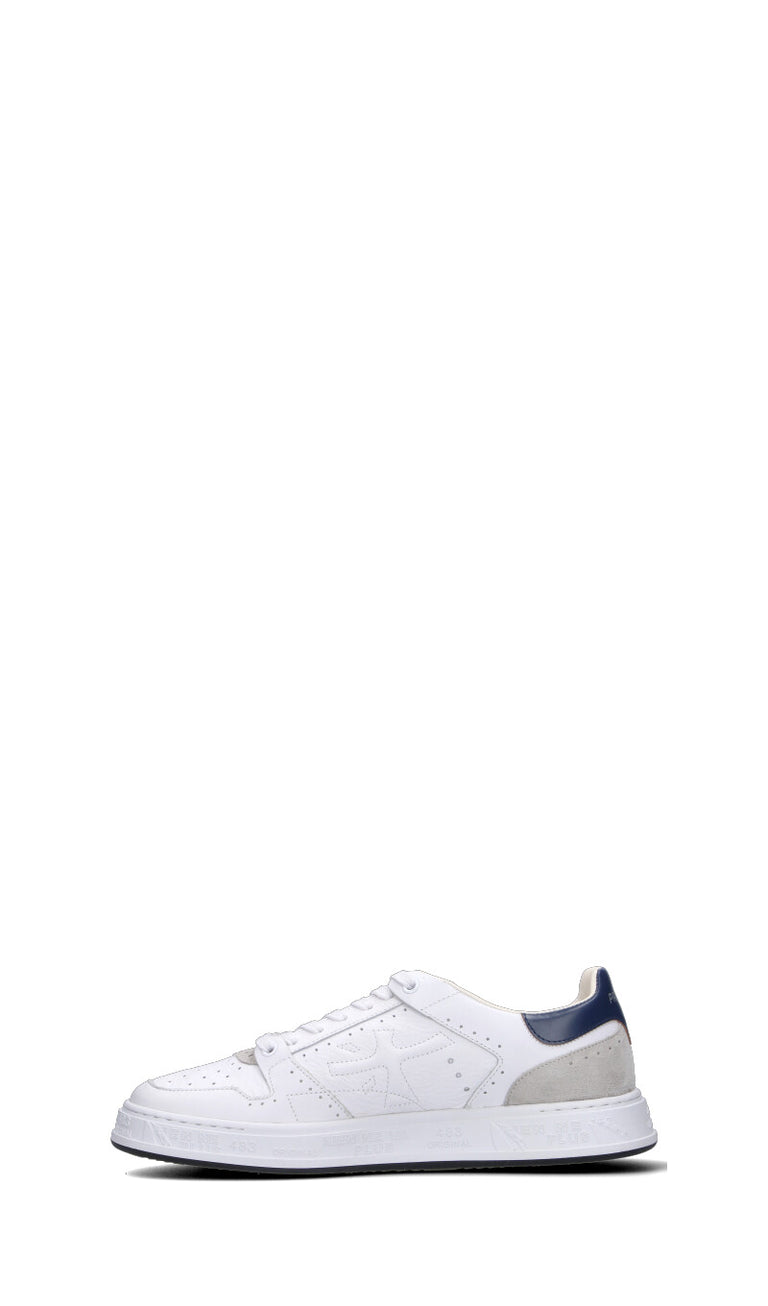 PREMIATA Sneaker uomo bianca/blu in pelle