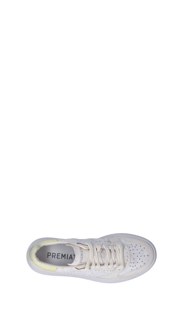 PREMIATA Sneaker donna bianca/gialla in pelle