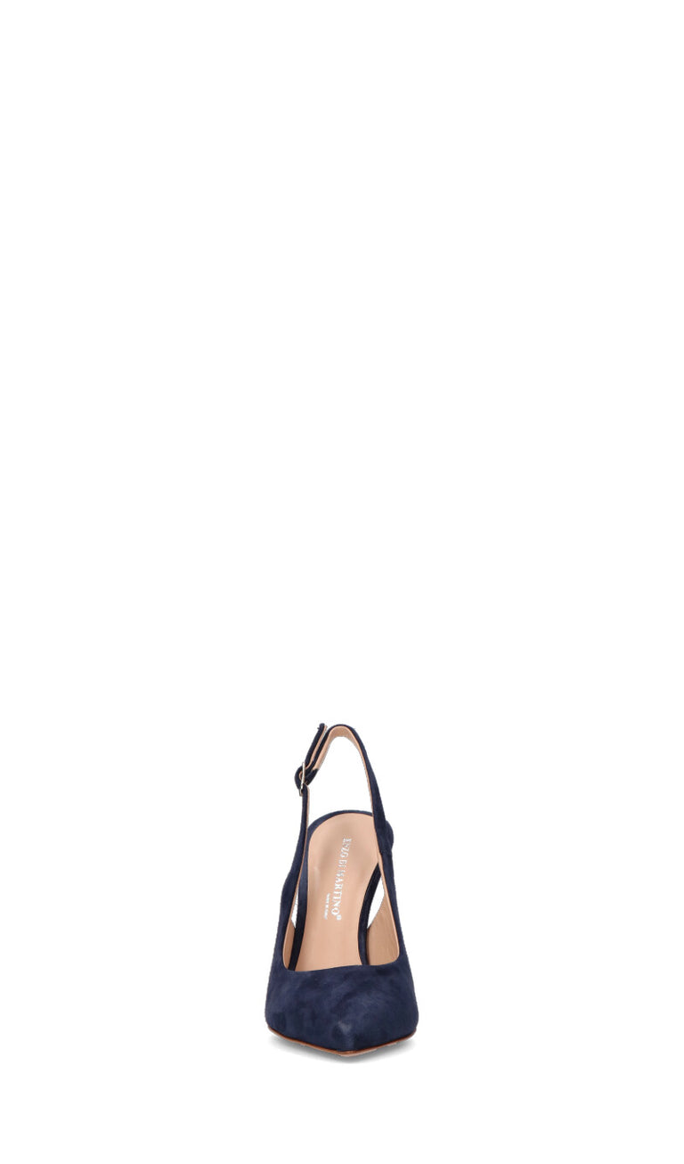 ENZO DI MARTINO Slingback donna blu in suede