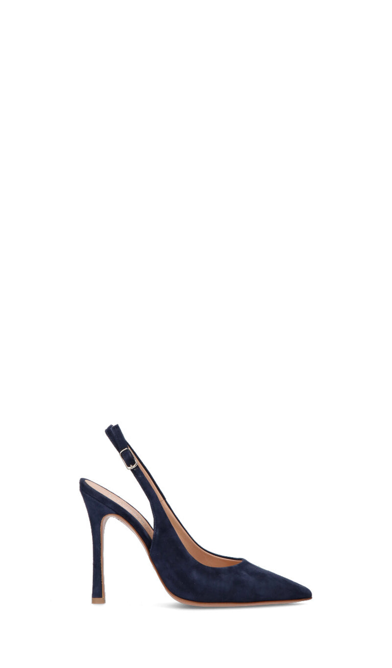 ENZO DI MARTINO Slingback donna blu in suede