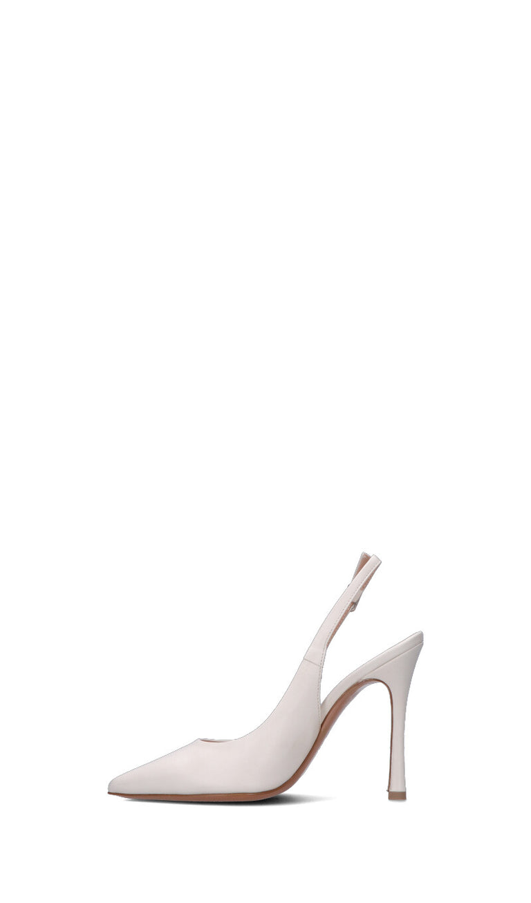 ENZO DI MARTINO Slingback donna bianca in pelle