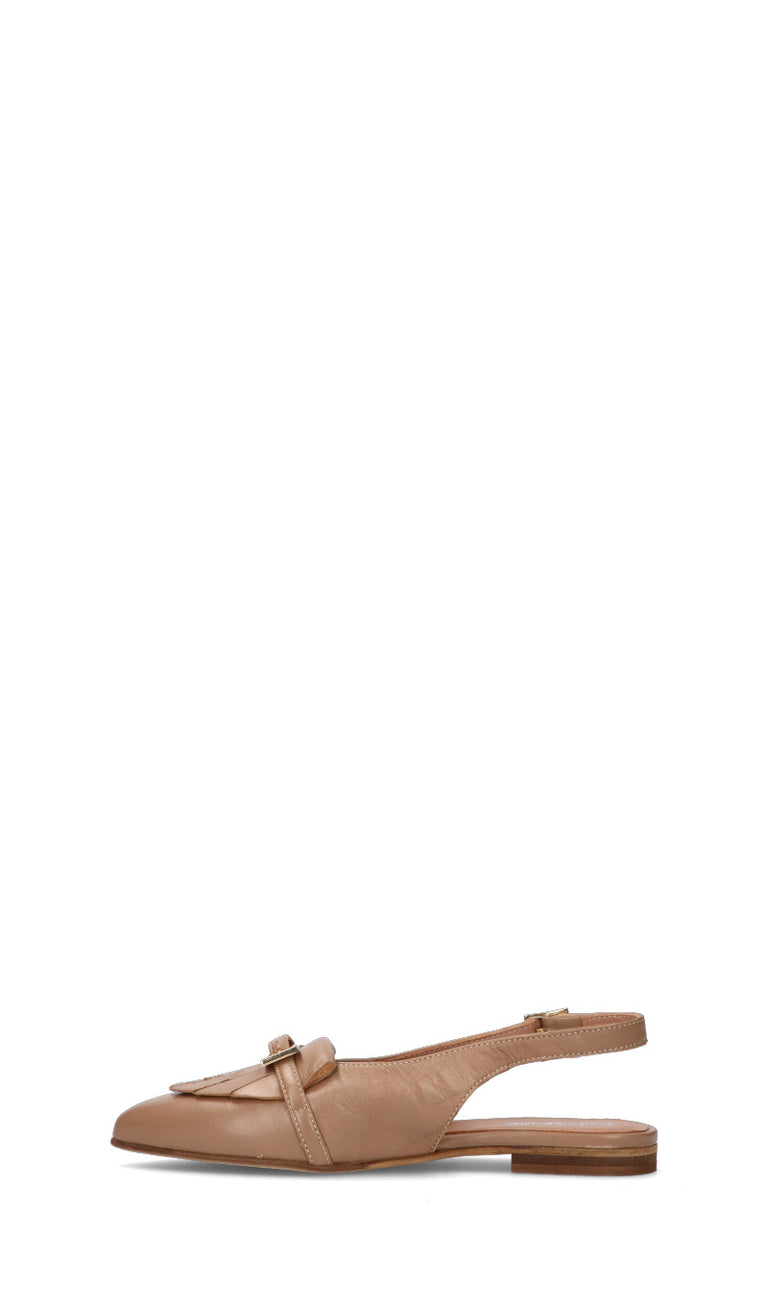 RABARBARO Slingback donna castoro in pelle
