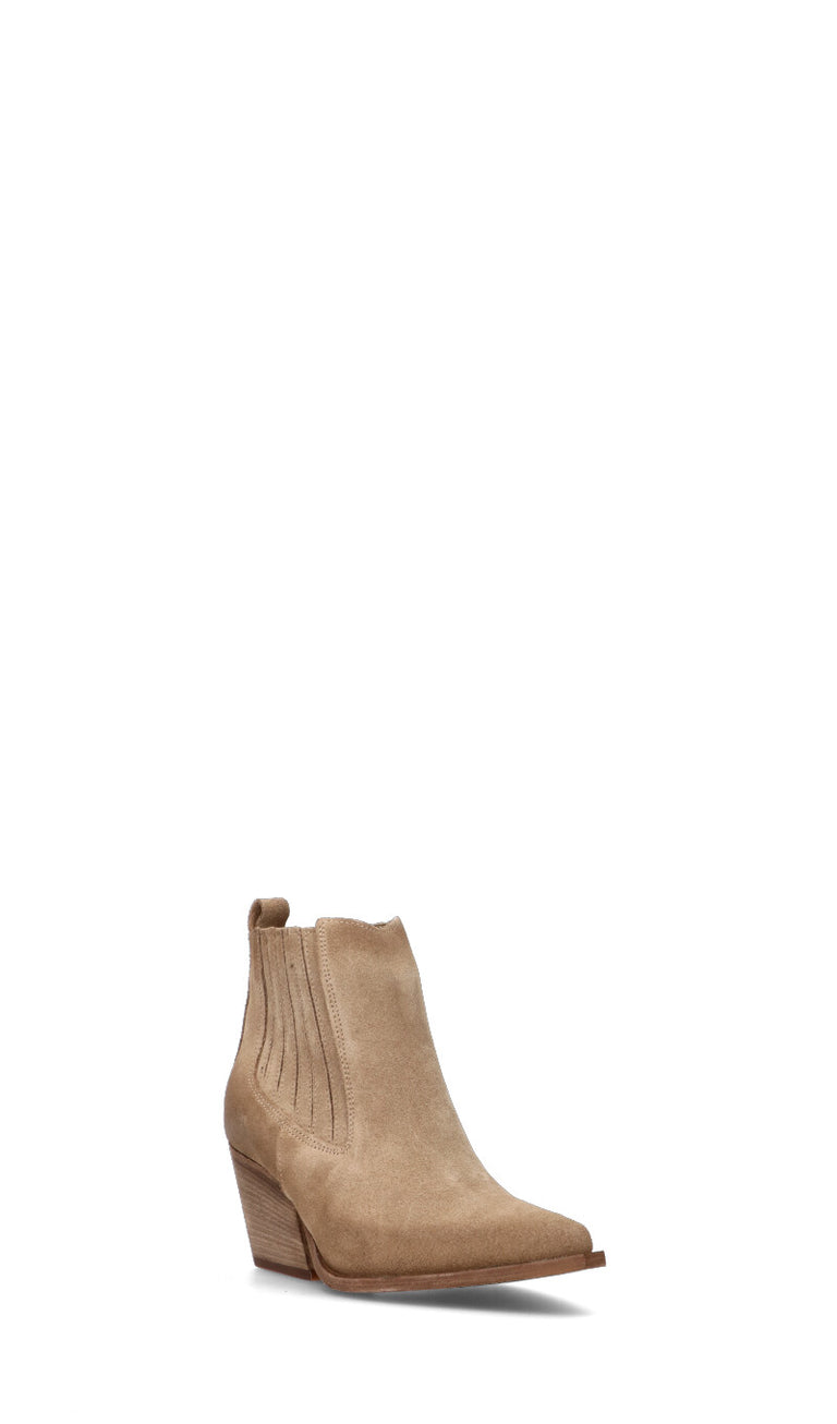 RABARBARO Tronchetto donna taupe in suede