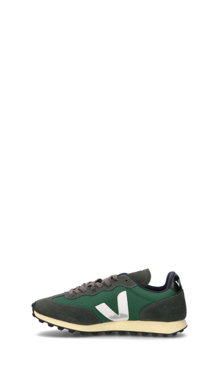 VEJA Sneaker uomo grigia/verde in pelle
