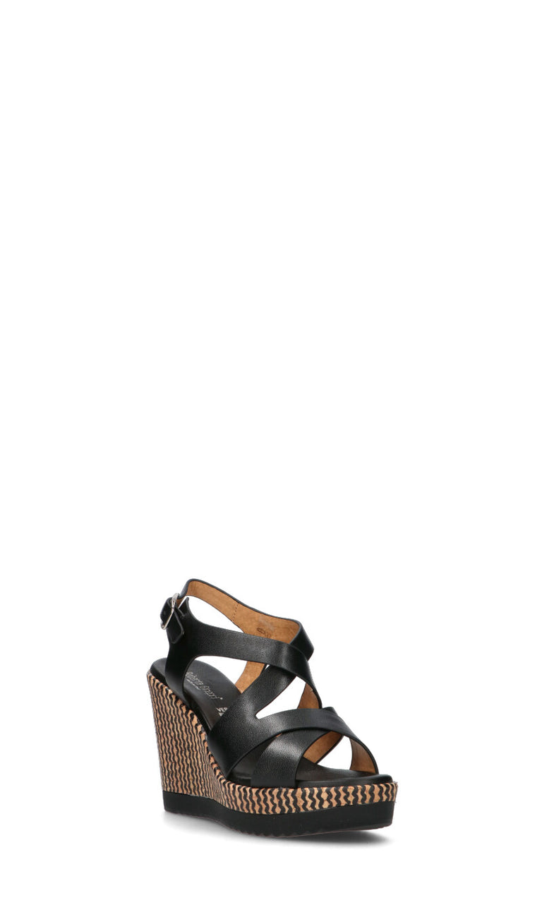 ROBERTA GINEPRI Sandalo donna nero in pelle