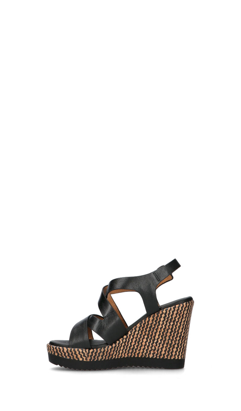 ROBERTA GINEPRI Sandalo donna nero in pelle