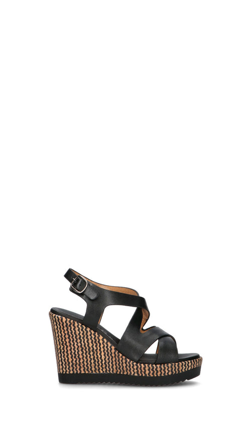 ROBERTA GINEPRI Sandalo donna nero in pelle