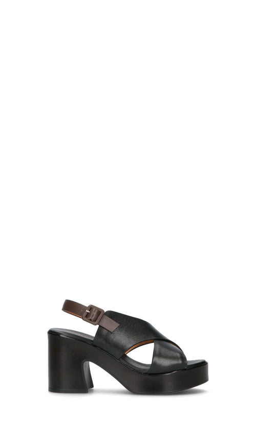 ROBERTA GINEPRI Sandalo donna nero in pelle