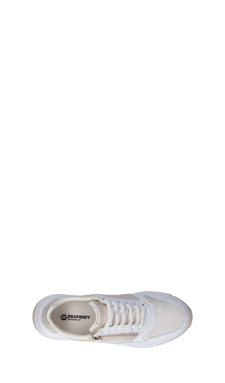 RHAPSODY Sneaker donna bianca/oro