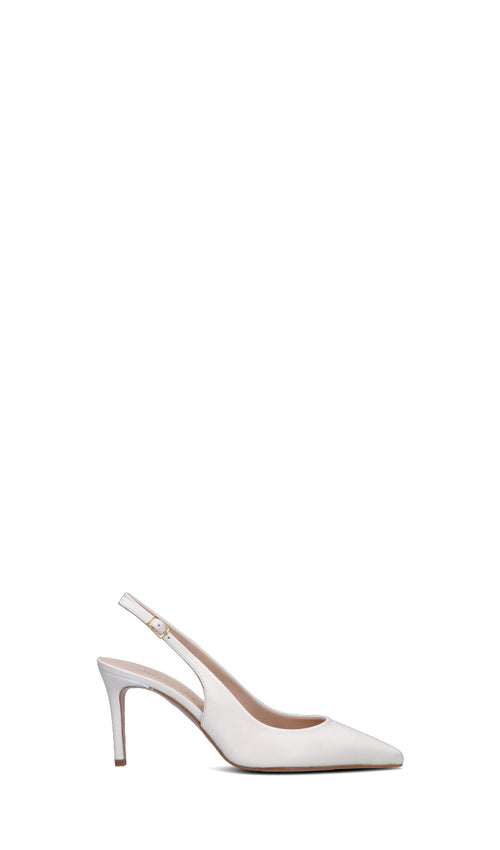 REBECCA VAN DIK Slingback donna bianca in pelle
