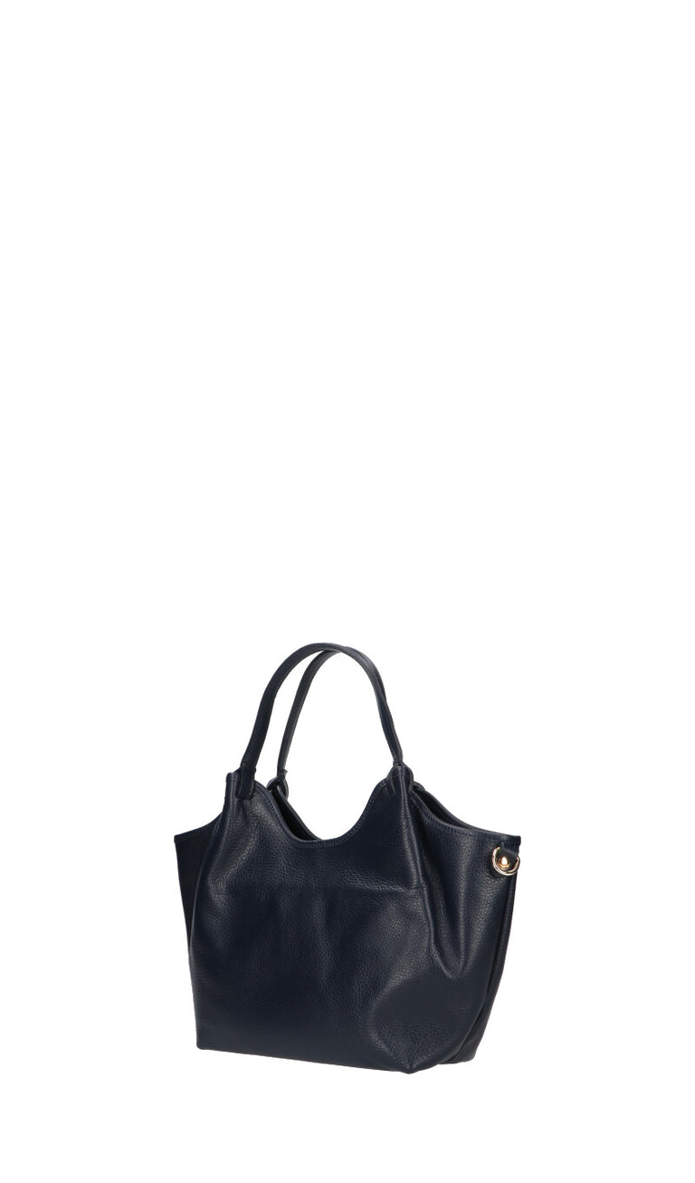 REBECCA VAN DIK Borsa donna blu in pelle