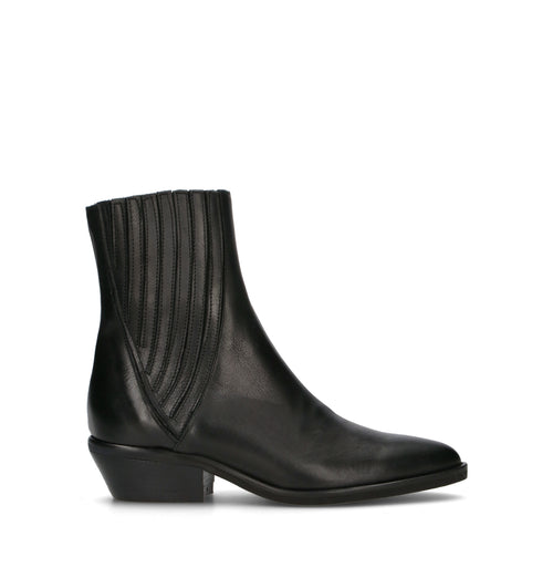 REBECCA VAN DIK Tronchetto donna nero in pelle