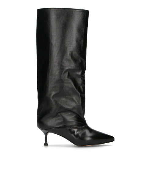 REBECCA VAN DIK Stivale donna nero in pelle