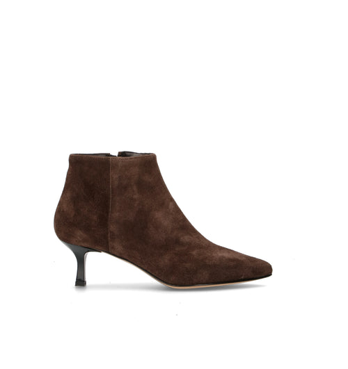 REBECCA VAN DIK Tronchetto donna testa di moro in suede