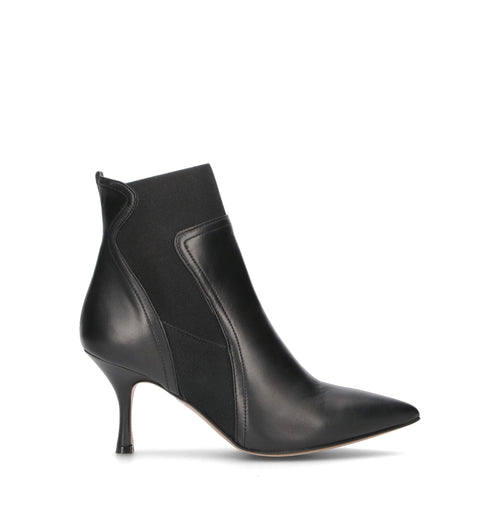 REBECCA VAN DIK Tronchetto donna nero in pelle