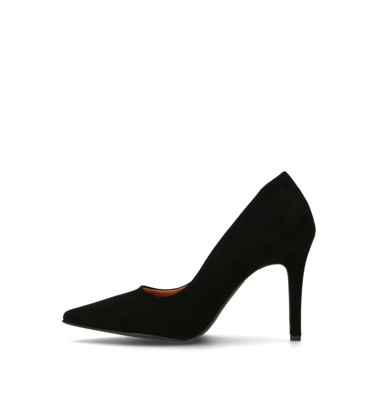 REBECCA VAN DIK Décolleté donna nera in suede