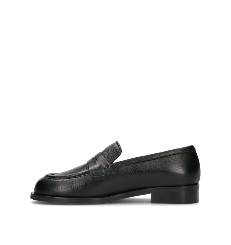 REBECCA VAN DIK Mocassino donna nero in pelle