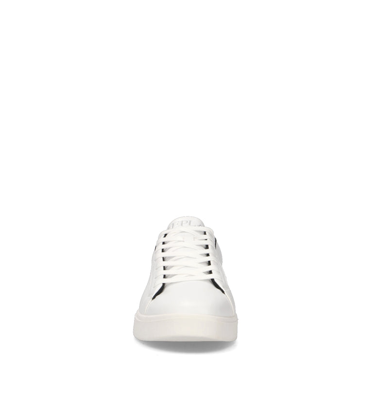REPLAY Sneaker uomo bianca/nera in pelle