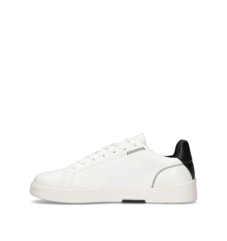 REPLAY Sneaker uomo bianca/nera in pelle
