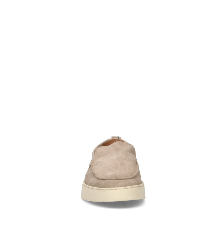 REPLAY Mocassino uomo beige in suede