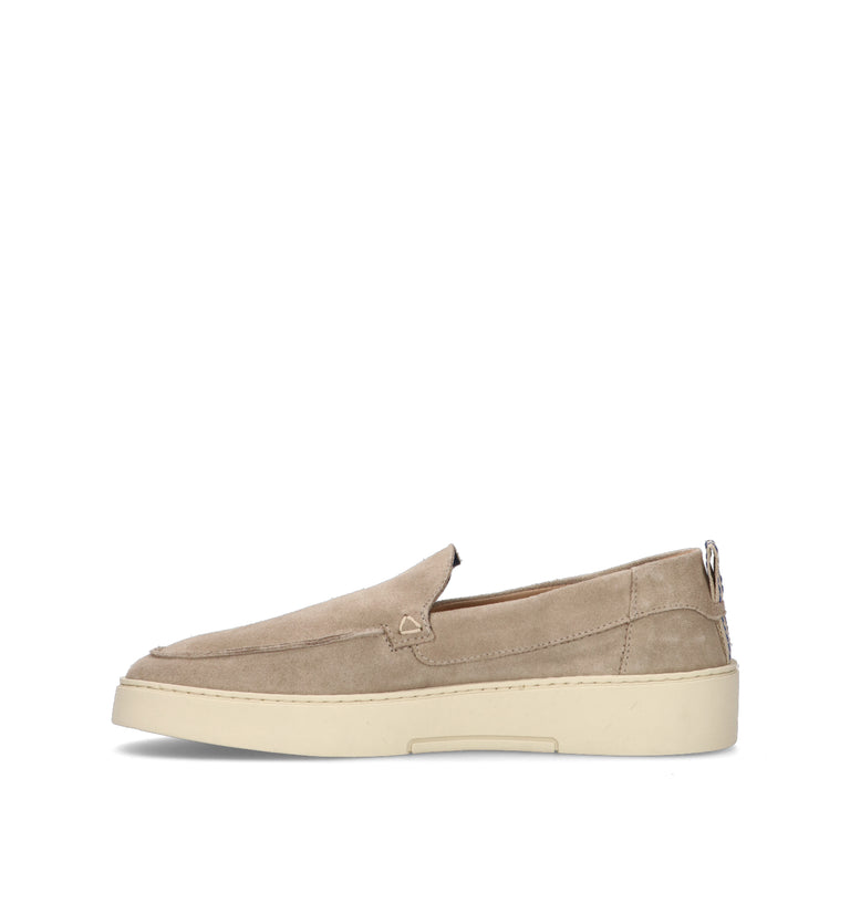 REPLAY Mocassino uomo beige in suede