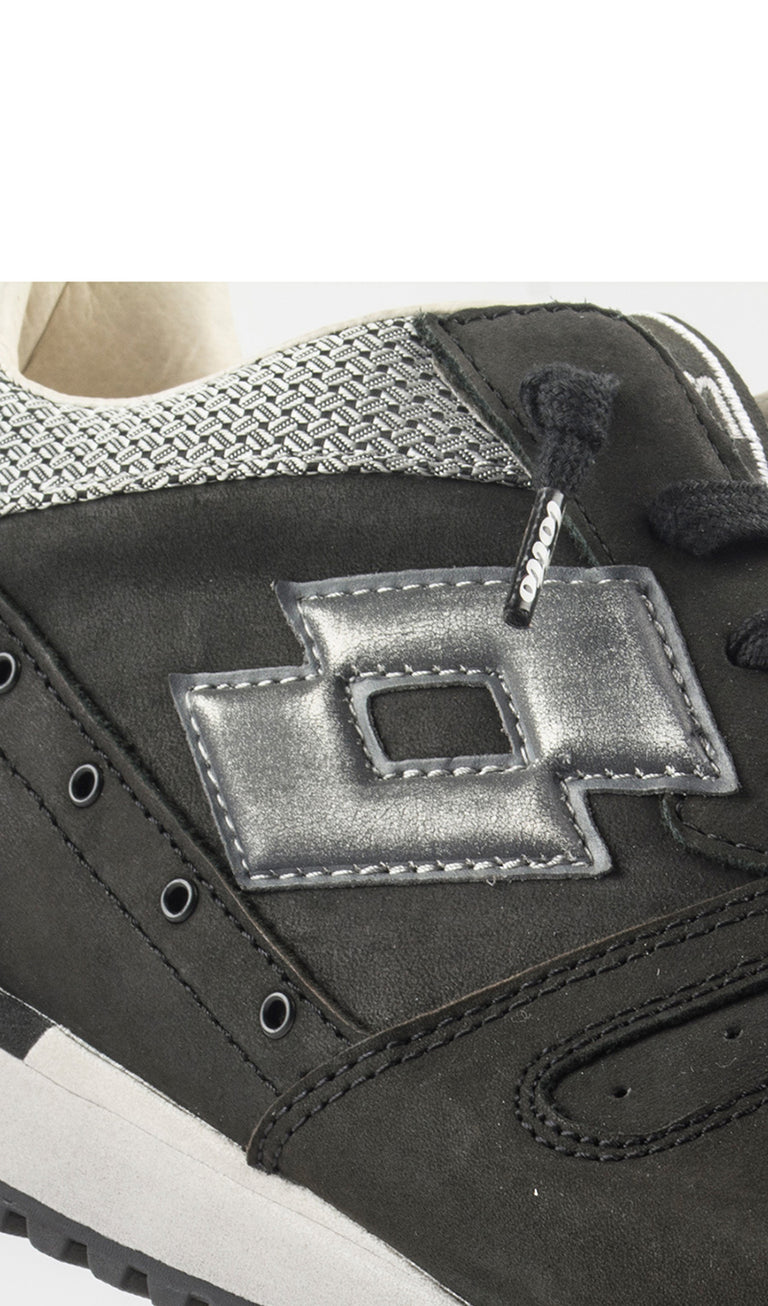 LOTTO LEGGENDA Sneaker uomo nera in pelle e tessuto