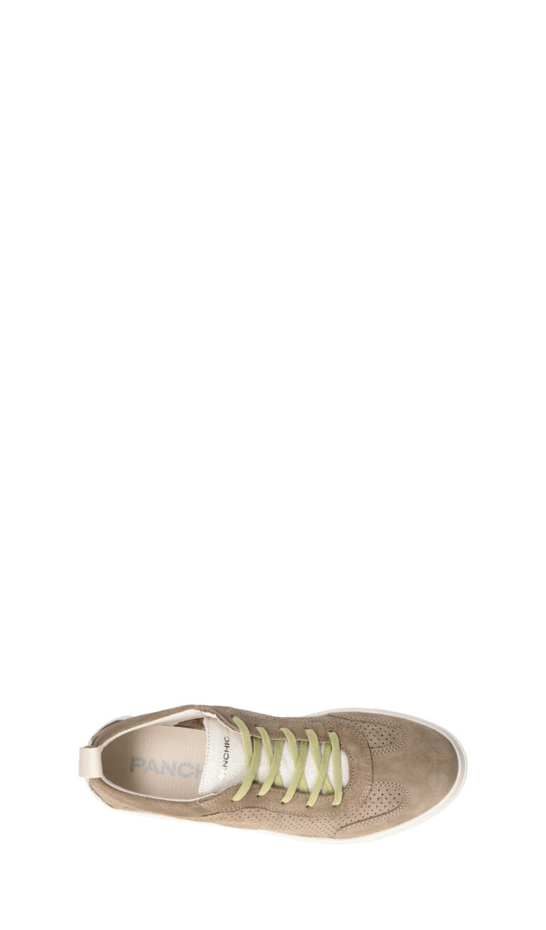 PANCHIC Sneaker uomo khaki in suede