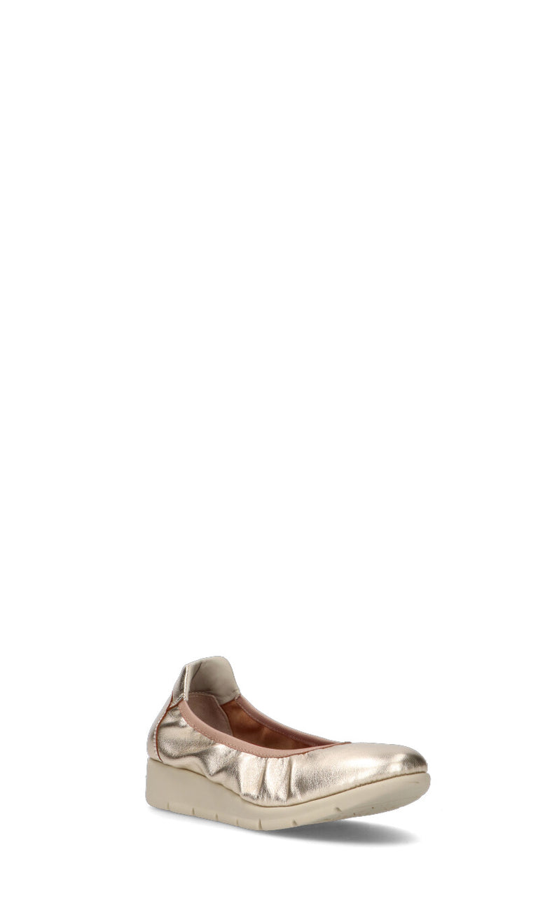 SAYDO Ballerina donna oro in pelle