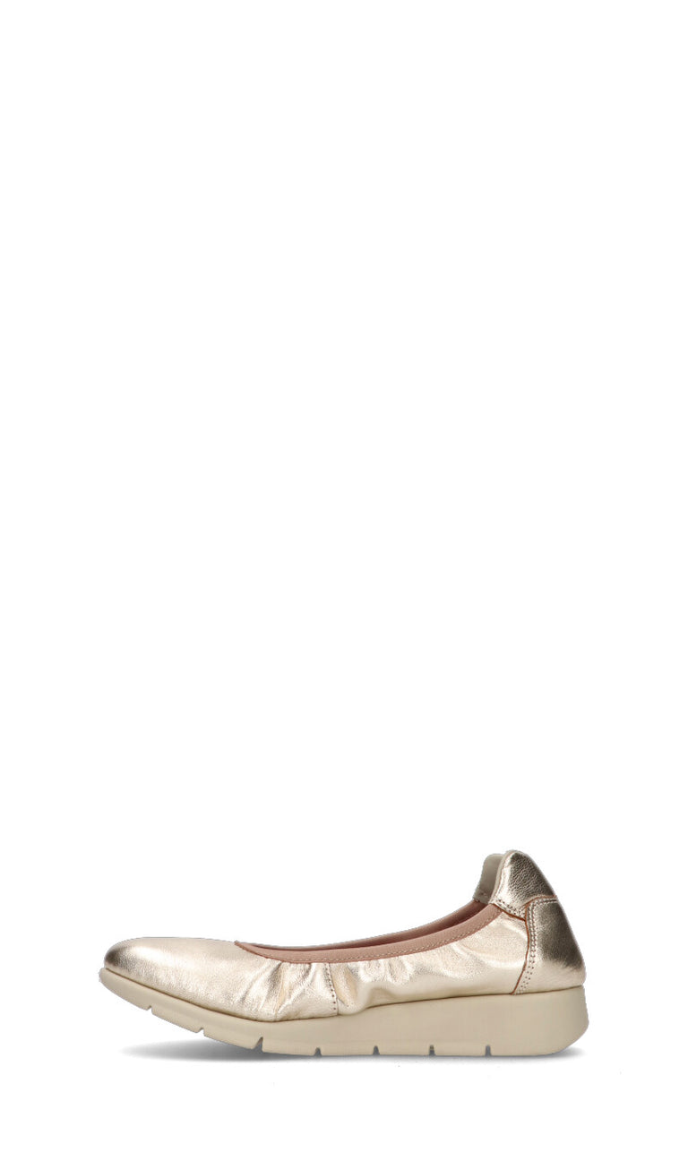 SAYDO Ballerina donna oro in pelle