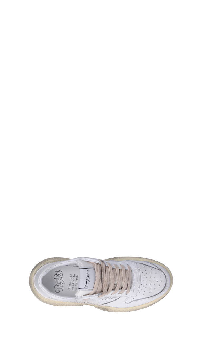 TRYPEE Sneaker donna bianca in pelle