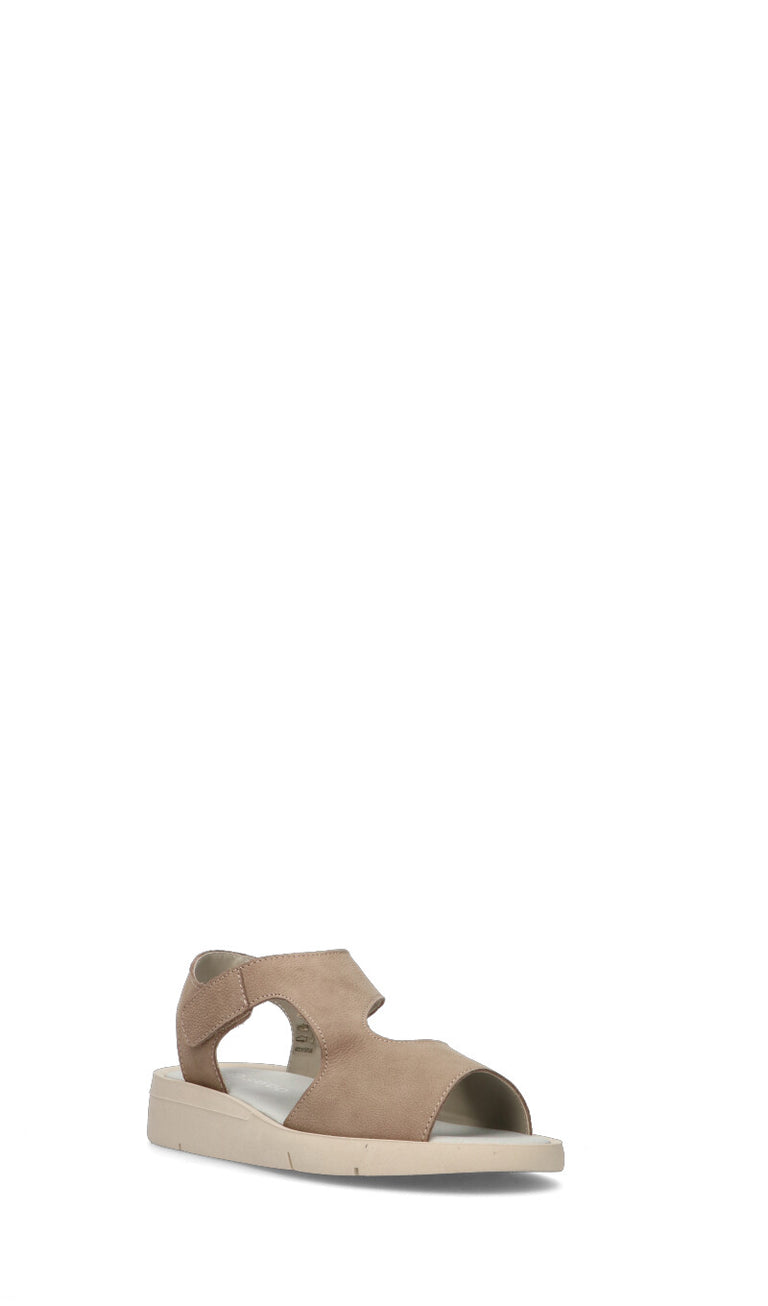 SAYDO Sandalo donna taupe in pelle