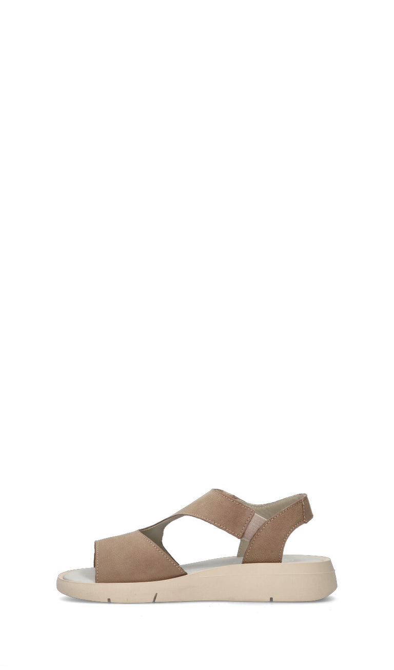 SAYDO Sandalo donna taupe in pelle