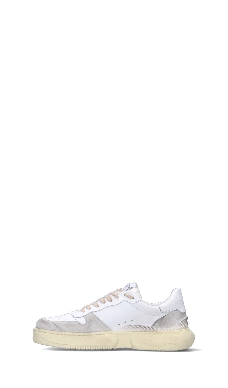 TRYPEE Sneaker uomo bianca in pelle