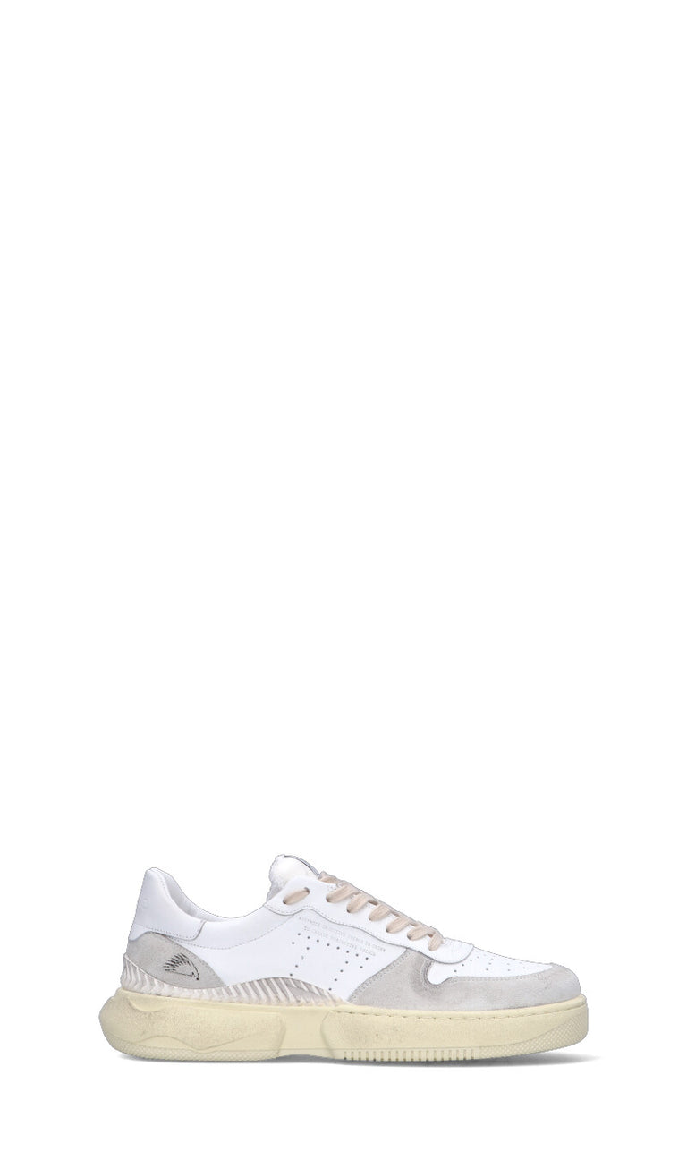 TRYPEE Sneaker uomo bianca in pelle