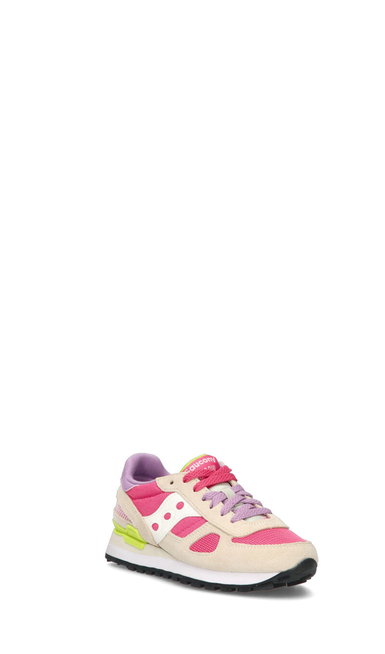 SAUCONY SHADOW ORIGINAL Sneaker donna beige/rosa/bianca/viola/gialla in suede
