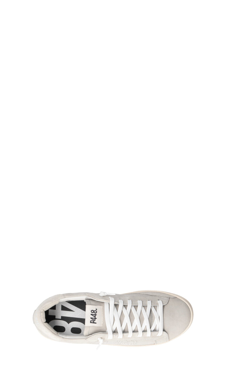 P448 Sneaker uomo grigia in nabuk