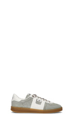 P448 Sneaker uomo grigia/bianca in suede