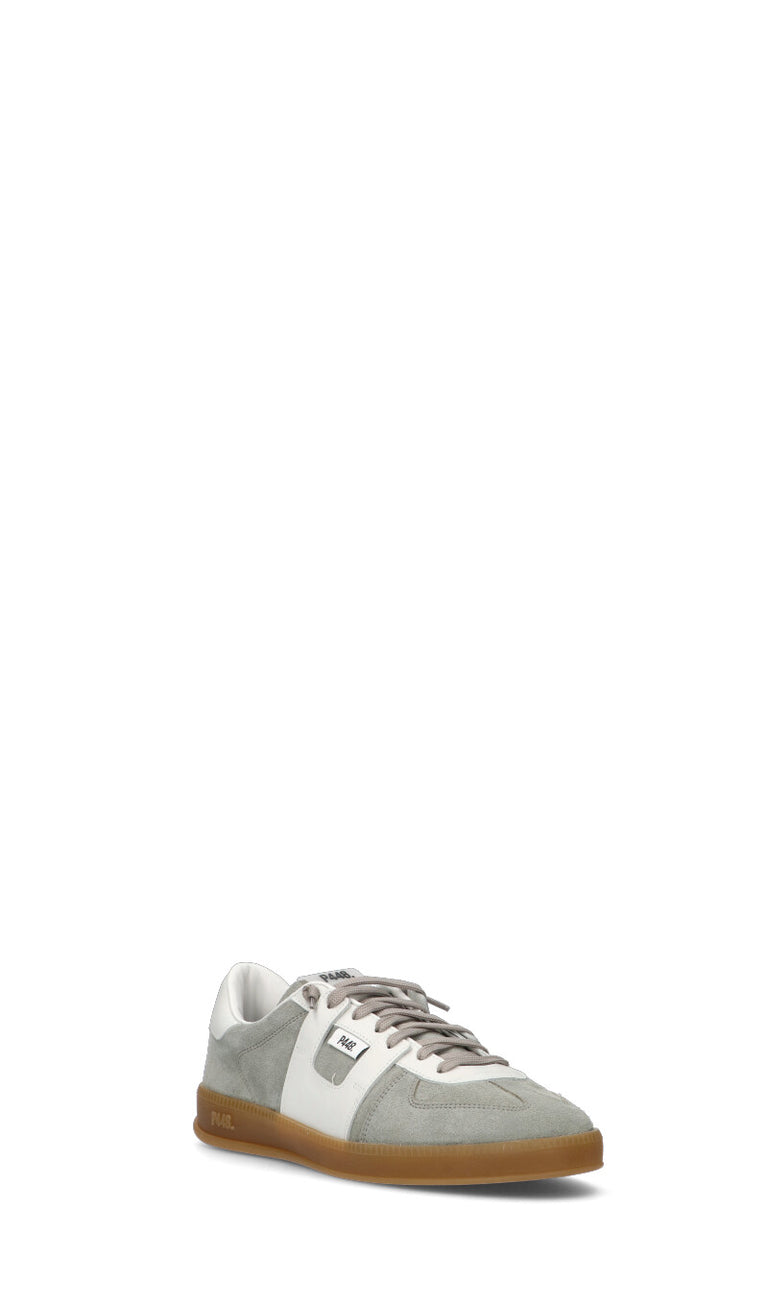 P448 Sneaker uomo grigia/bianca in suede