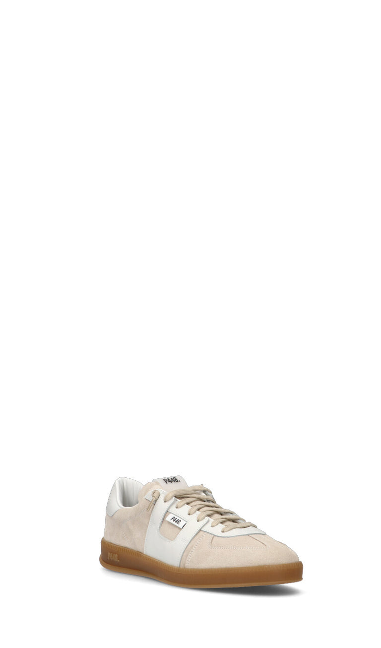 P448 Sneaker uomo sabbia in suede
